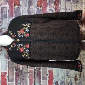 Vintage Icelandic Design Fair Isle Cardigan Sweater/Jacket